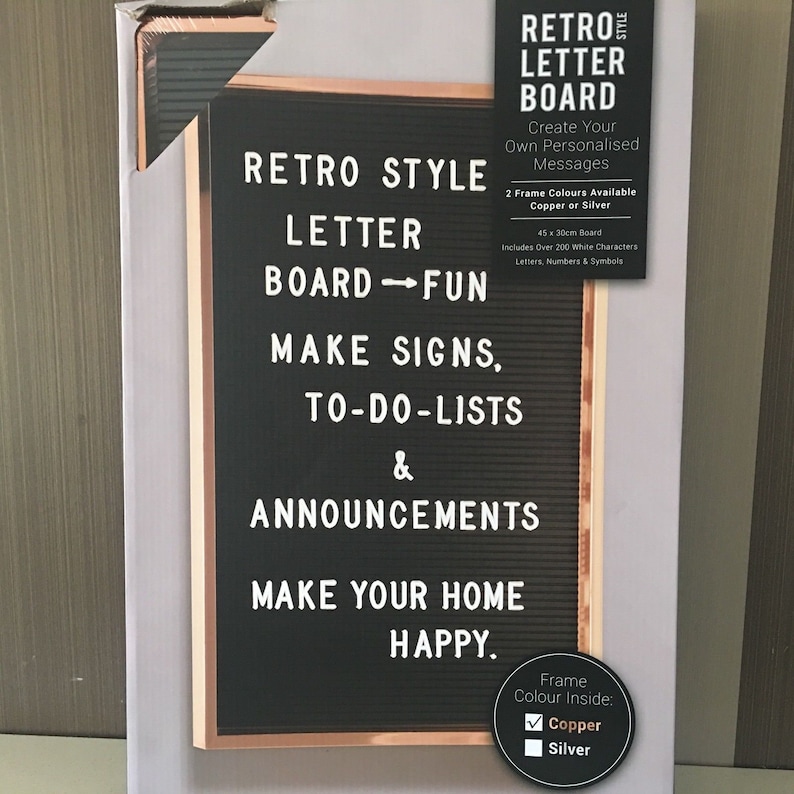 Peg Frame Letter Board Plaque Sign Home Decor Wedding Gift Idea