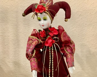 vintage jester doll