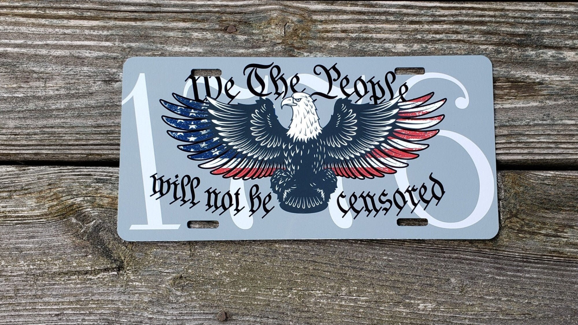Handmade Sublimation Full Size License Plate We the People Etsy