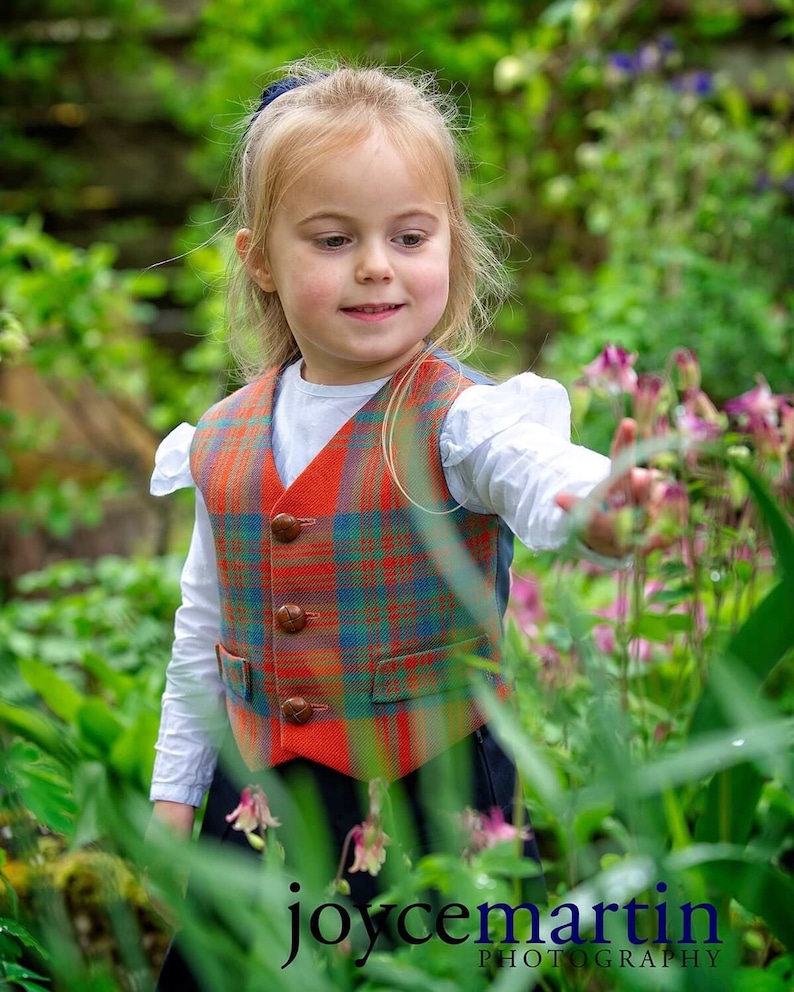 Childs Girl/'sBoy/'s MacIntoshTartan Bespoke WaistcoatVest