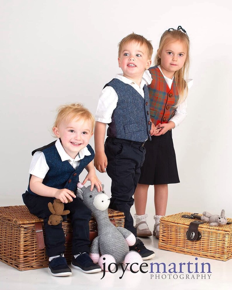 Childs Girl/'sBoy/'s MacIntoshTartan Bespoke WaistcoatVest