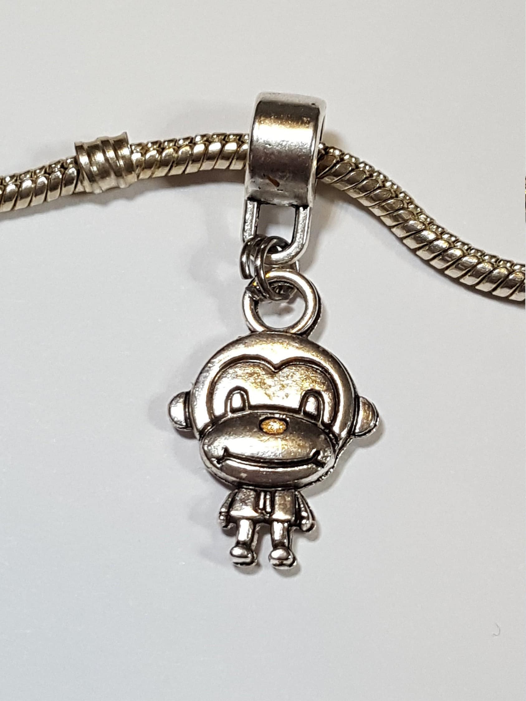 Monkey Charm Monkey Dangle Charm European Charm Dual Sided