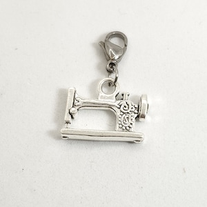 Sewing Machine Charm, Sewing Charm, Crafting Charm, Lobster Clasp Charm, Clip On Charm,