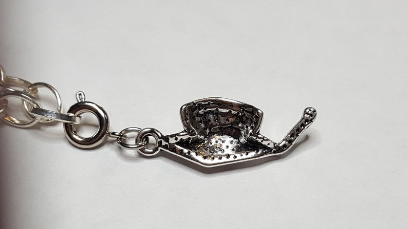 Charms for Bracelets and Necklaces Grad Cap 2017 Charm With Lobster Claw Clasp