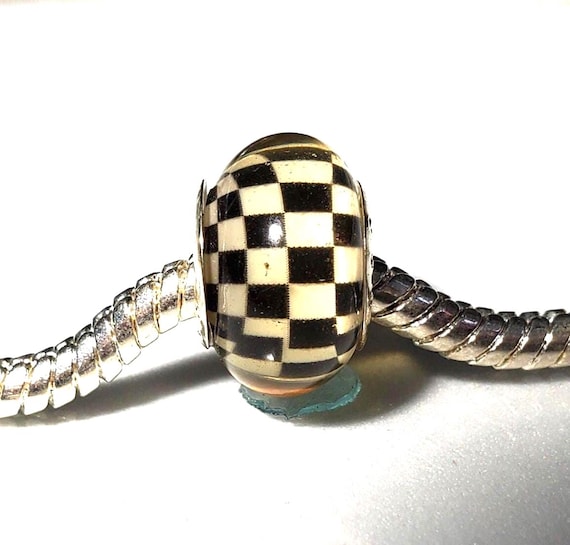 Germany Flag Charm Bead Spacer For Pandora-style Bracelets - Zinc Alloy, 5.2mm Hole