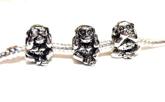 Wanwanzi 3 Wise Monkeys Statue Set - 3 In 1 Bronze Coated Resin Monkey - Hear No Evil See No Evil Speak No Evil - Monkey Figurines For Office & Home - Foto 5