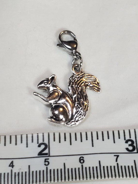 Squirrel Charm Sterling Silver - Made in the USA Squirrel Charm Sterling Silver - Made in the USA