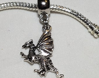 Dragon Charm, Mythical Creature, Syrax and Caraxes, Dangle Charm, Smaug Charm, Fits all Designer and European charm bracelet