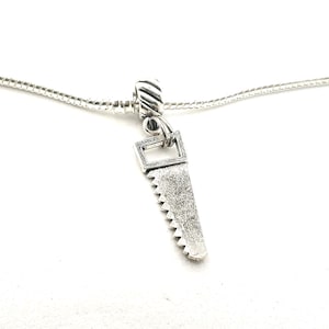 Hand Saw Charm, Woodworker Charm, Carpenter Charm, DIY Charm, Tool Charm,- Fits all Designer and European Charm Bracelets