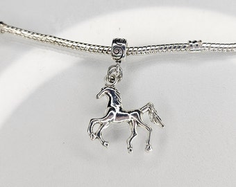 Horse Charm, Horse Dangle Charm, Fits all Designer and European Charm Bracelet