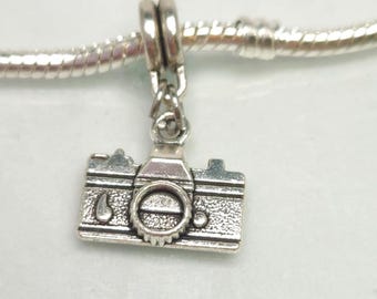 Camera Charm-Photographer Charm Photography Pendant or  Fits all Designer and European Charm Bracelets
