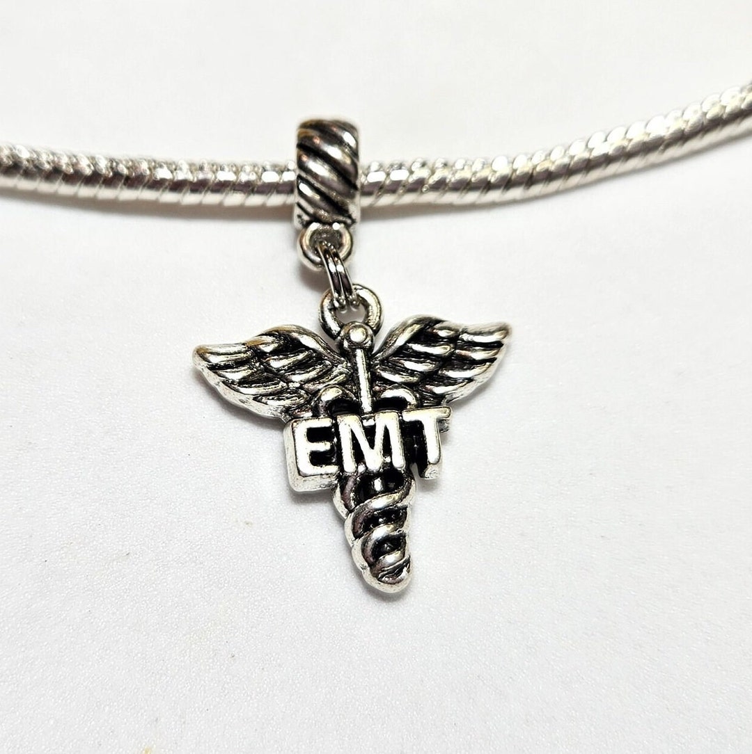 EMT Caduceus Charm Medical Charm Medical Symbol Charm Art Etsy