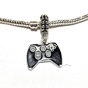 Pingente de controle de videogame para pulseiras, joystick e gamepad, serve para pulseiras de grife e europeias