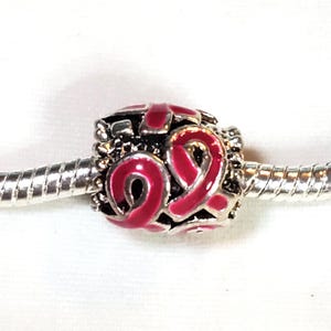 Burgundy Awareness Ribbon-Disabled Adults-Williams Syndrome, Sickle Cell Anemia, Cystic Hygroma-Fits all Designer & European Charm Bracelets