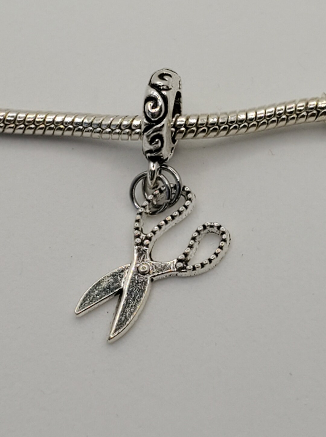 Scissors Dangle Charm, Cute Scissors Charm, Seamstress Charm, Quilter