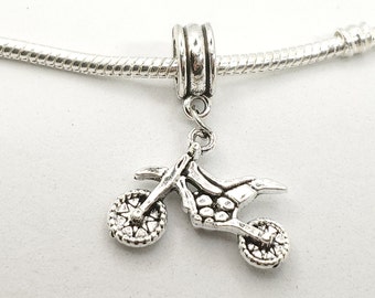 Dirt Bike Charm, Motorcycle Charm, Motorbike Charm, Motocross Charm, 3D Charm, Charm/Pendant- Fits all Designer and European Charm Bracelets