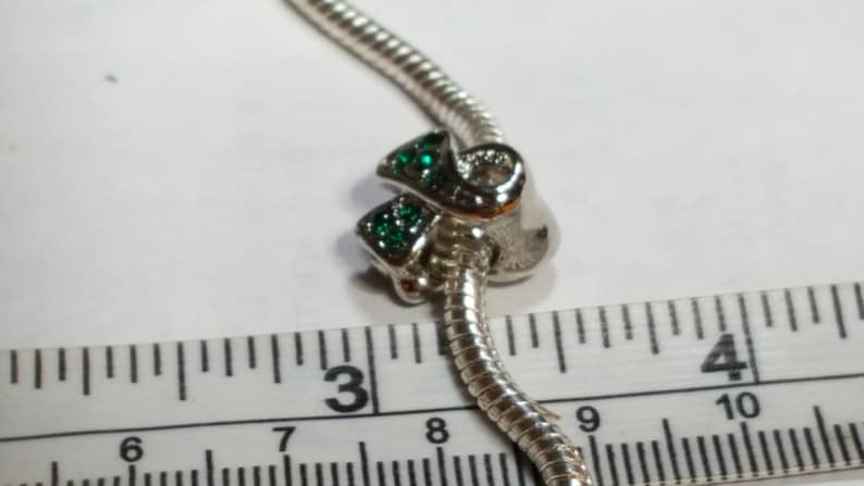 Fits all Designer and European charm bracelet Dark Green Awareness Ribbon-BiPolor,Bronchiolitis,Cerebral Palsy,Depression,Leukemia