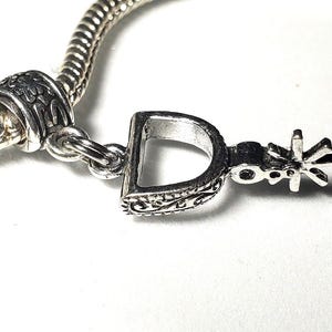 Boot Spur Charm, Dangle Charm, Western Charm, Cowgirl Charm, Cowboy Charm,  Fits all Designer and European Charm Bracelets