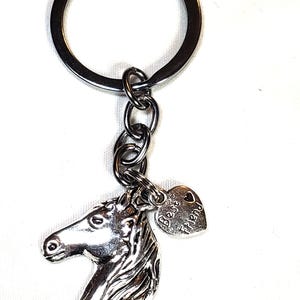 Majestic Looking Horse Head  / Equestrian Horse / Key Chain /-Best Friend  charm Key Chain