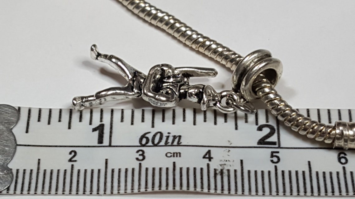 Baseball Player at Bat Charm / Spacer 3D Charm Nice Charm Etsy