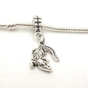 Alligator Charm, Crocodile Charm, Dangle Charm, Petite Charm, Gator Charm, European Charm, Fits all Designer and European Charm Bracelets