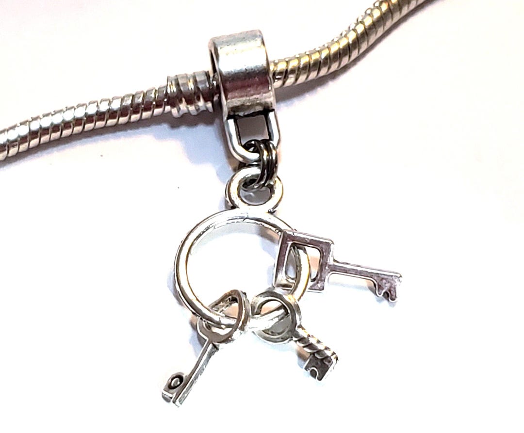 Key Ring Charm, Key Ring, Dangle Charm, House Keys Charm, Work Keys ...
