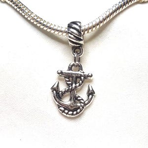 Anchor Charm, Boat Anchor Charm, Dangle Charm, European Charm, You&#39;re My Anchor, Duel Sided -Fits all Designer and European Charm Bracelets