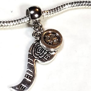 Tape Measure Charm, Dangle Charm, Seamstress Charm, Seam Gauge Charm, Sewing Charm, Crafter Charm, Fits Designer & European Charm Bracelets