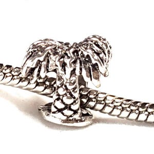 Breloque palmier, breloque tropical, breloque cocotier, breloque souvenir, breloque vacances, - convient à tous les bracelets de créateurs et européens