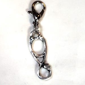 Nurse Charm Stethoscope Charm, Medical Charm, Dangle Charm, Clip On Charm, Lobster Clasp Charm
