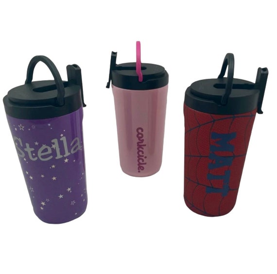 Corkcicle Kids Cup 12 Oz. Sip Straw Handle Monogram It Personalize for  School 