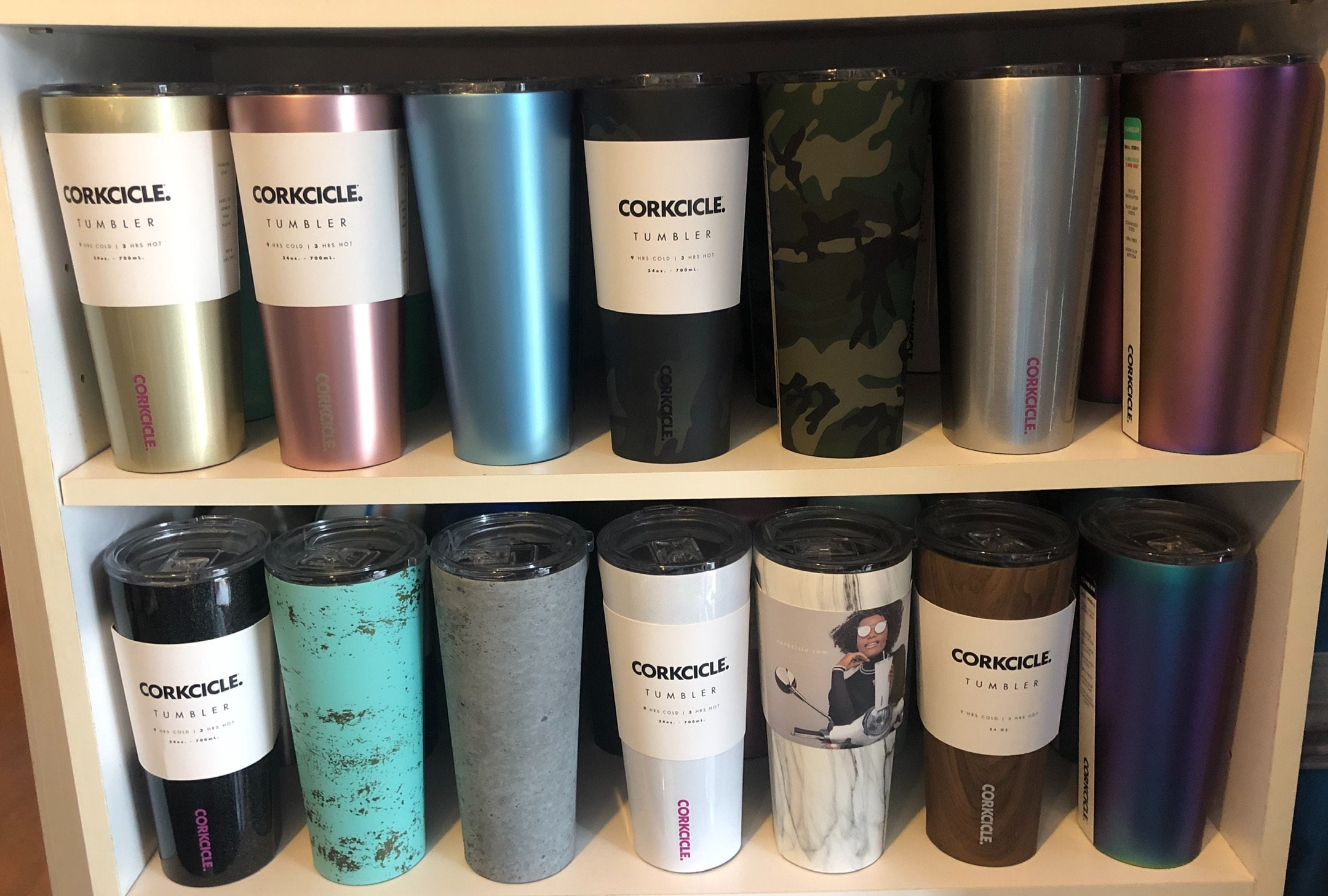 Corkcicle Tumbler 12 oz - Grey Camo-Initial Styles-Corkcicle Store
