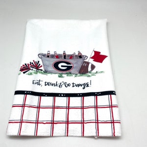 College Towels - Georgia- Great for the kitchen, bar, or tailgating, College, Football Games