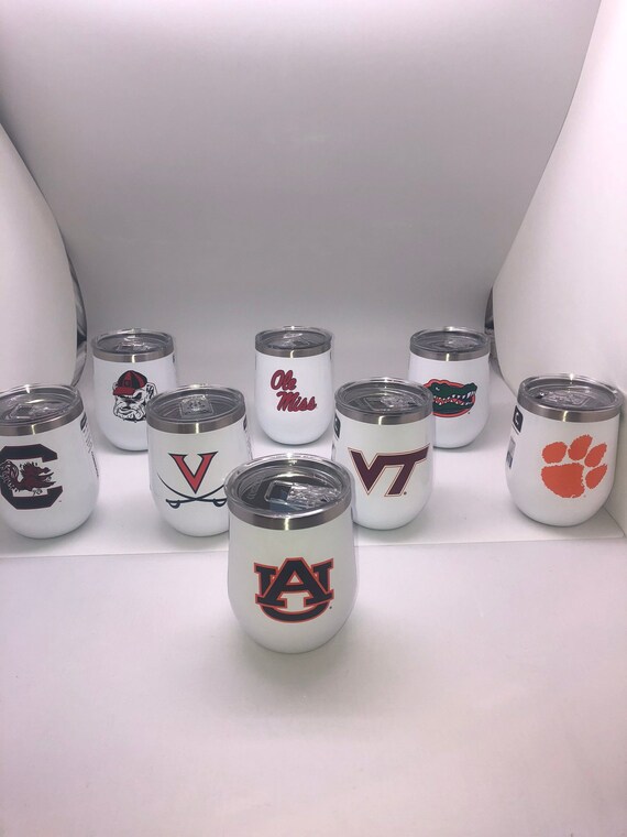 Corkcicle Wine Tumbler-college Wine Tumblers-with Lid-personalize It-insulated  Wine Glass-stemless-many Colleges Wine Tumbler 