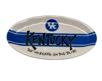 College Tray-Melamine Personalized Platter, Kentucky - Custom Oval serving Tray, Tailgate, College Tray, Football Games, Graduation Gift