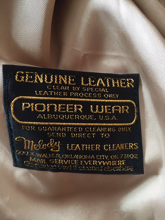 Vintage Pioneer Wear Corduroy / Leather Western B… - image 4