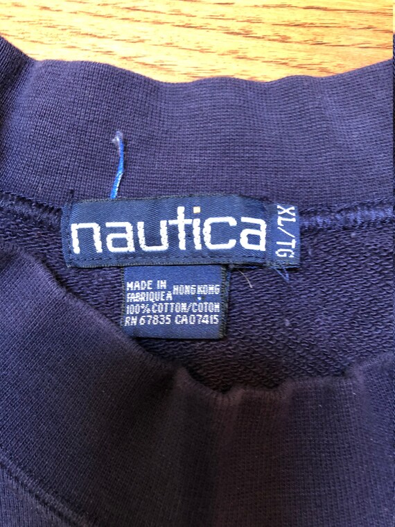 90s HW Nautica sweatshirt // mens XL - image 3