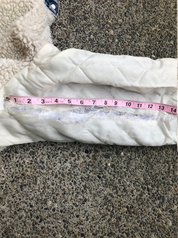 90s Levis Insulated Denim Snap Button Jacket // m… - image 7