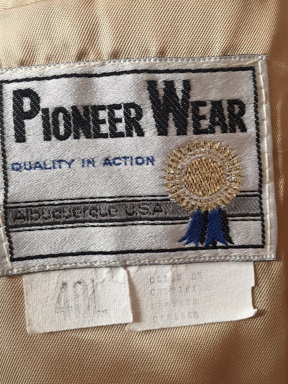 Vintage Pioneer Wear Corduroy / Leather Western B… - image 5