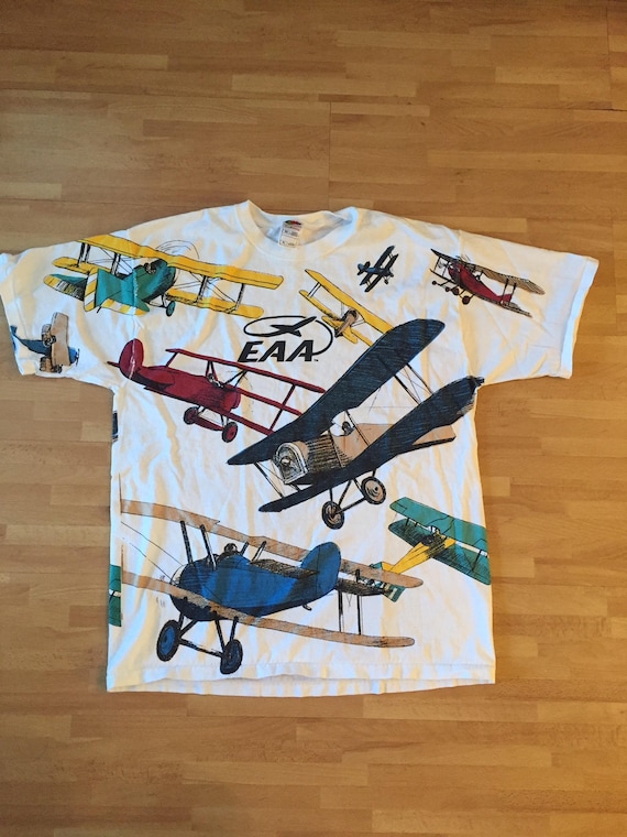 Rare Airplane T-Shirt // mens XL
