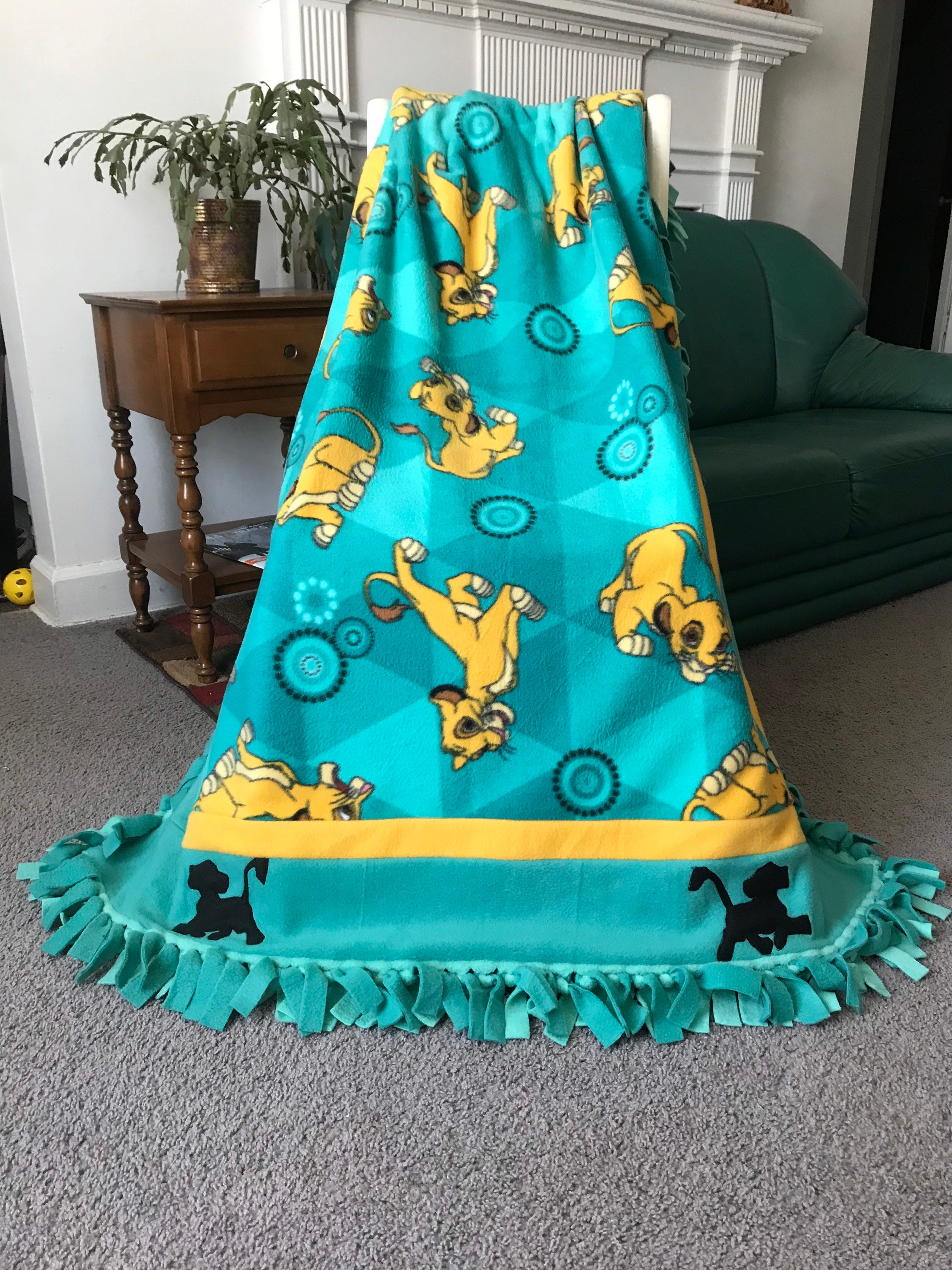 Lion king fleece blanket sale
