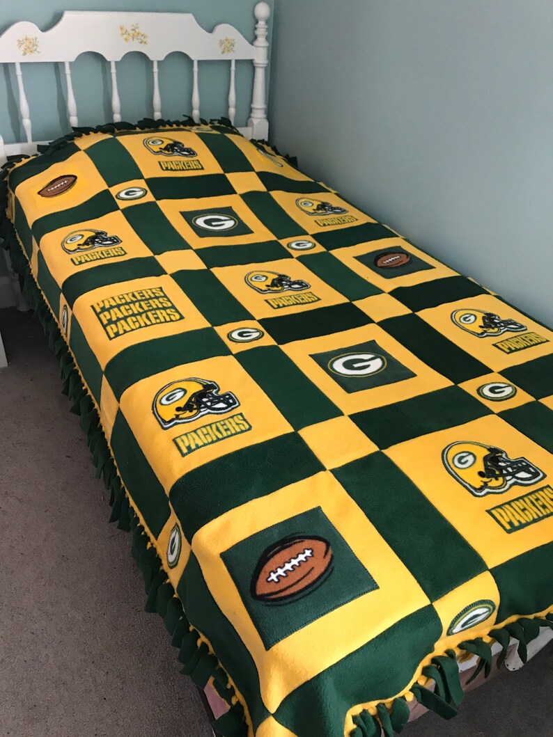 GREEN BAY PACKERS Fleece Blanket green bay packers throw Etsy
