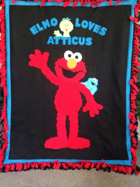 elmo fleece blanket