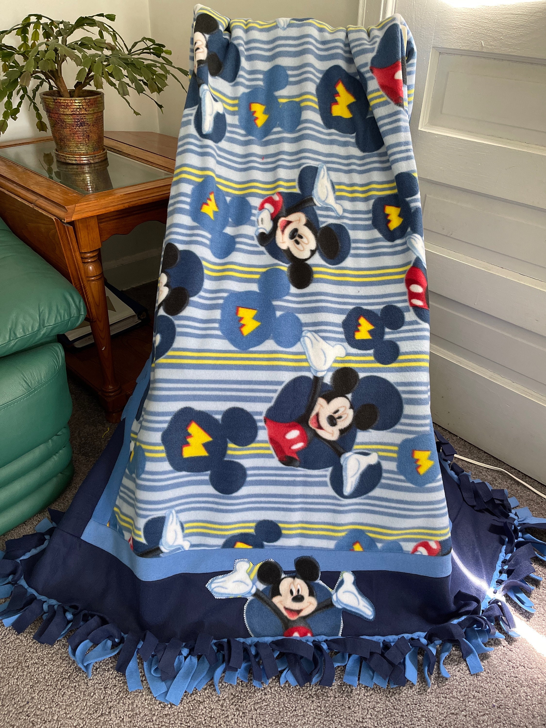 DISNEY MICKEY MOUSE Fleece Blanket Etsy