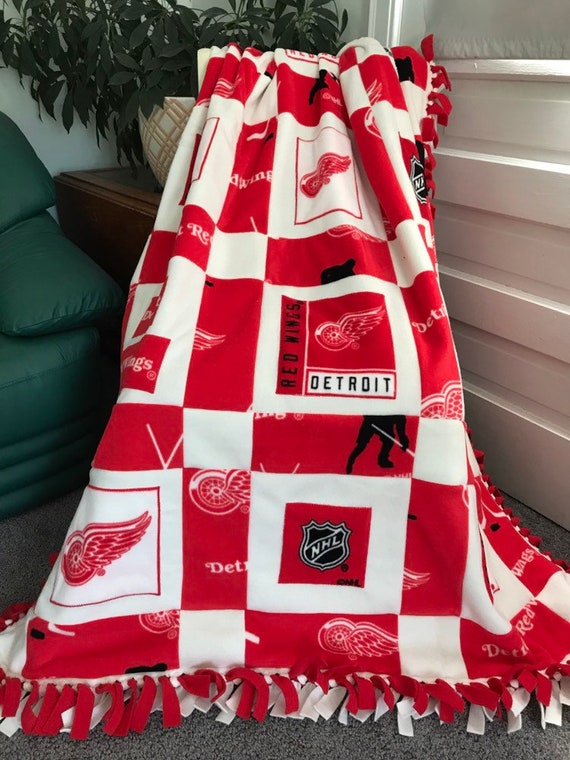 Detroit Red Wings NHL Ice Hockey Sports Lover Quilt Blanket
