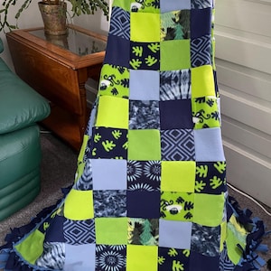 PATCHWORK FLEECE BLANKET