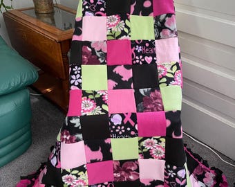 PATCHWORK FLEECE BLANKET