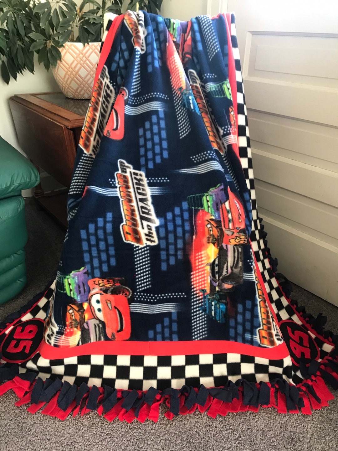 DISNEY CARS FLEECE Blanket Etsy