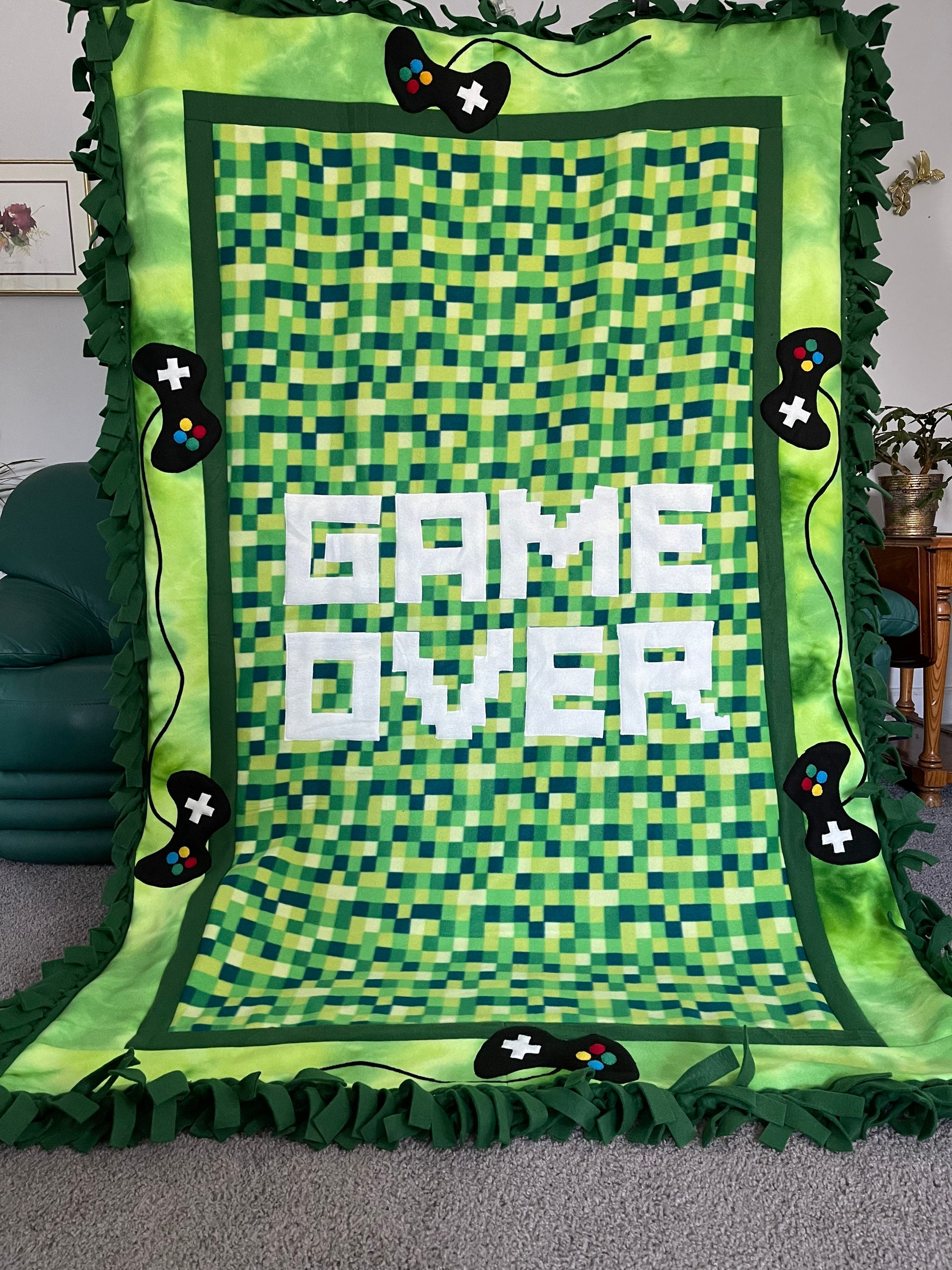 Nintendo Blanket Etsy