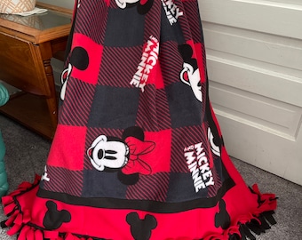 MICKEY and MINNIE MOUSE Fleece Blanket